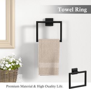 Accessori <span class=keywords><strong>Bagno</strong></span> in Acciaio Inox per Hotel, Set Portasciugamani da Parete, <span class=keywords><strong>Porta</strong></span> Carta Igienica - Product Image 4