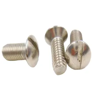 Slotted Zinc Plated Raised Countersunk Head Screw DIN924 Din964