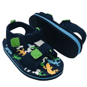 Sandales pour garçons, vente en gros, vert, dinosaures, bon marché, été - Product Image 1