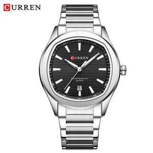 CURREN 8474 Montre à quartz tendance pour hommes avec bracelet en acier Mouvement <span class=keywords><strong>Seiko</strong></span> style business étanche à calendrier simple - Product Image 3