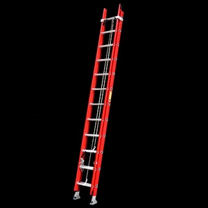 Échelle extensible multifonction en <span class=keywords><strong>fibre</strong></span> <span class=keywords><strong>de</strong></span> <span class=keywords><strong>verre</strong></span>, nouvelle conception 2017, 2 ou 3 sections, 6 m / 8 m / 10 m / 12 m - Product Image 1