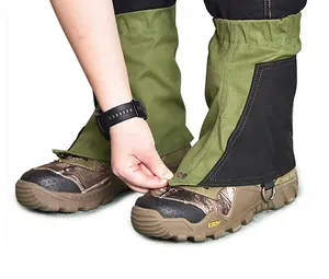कैनवास बर्फ सेट आउटडोर पुरुषों और महिलाओं लंबी पैदल यात्रा के माध्यम से शार्ट लेग संरक्षण पैर Covercover निविड़ अंधकार रेत-सबूत जूता बूट सेट