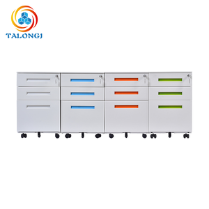Best-selling Metal Space-saving Under-desk <b>Lockable</b> Filing Cabinet Movable Compact Storage Unit for Home Office Living Room - Product Image 5