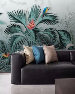 Indoor Decor Stampa Foresta Pluviale tropicale Pianta Digitale <span class=keywords><strong>Carta</strong></span> <span class=keywords><strong>Da</strong></span> <span class=keywords><strong>Parati</strong></span> Tessile - Product Image 5