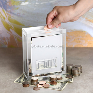 Cassetta per Donazioni in Acrilico Trasparente, Pushka Ebraica, Scatola per Beneficenza con Fessura per Monete, Chiudibile a Chiave, per Sinagoga, Rosh Hashanah, Produzione OEM - Product Image 2