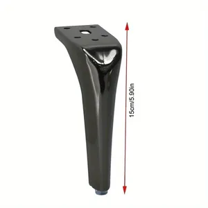 4 pièces pieds de meubles en métal bricolage canapé pieds support TV lit salle de bain armoire coiffeuse jambe avec vis fer - Product Image 2