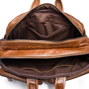 Maletín de Cuero Genuino para <span class=keywords><strong>Hombre</strong></span> Marrant, Bolso de Mano con Asa Superior, <span class=keywords><strong>Mochila</strong></span> de Cuero para Portátil, Maletín de Cuero para <span class=keywords><strong>Hombre</strong></span> - Product Image 3