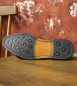 Chaussures Derby Noires Brillantes en Cuir Lisse, Semelle en Caoutchouc, pour Occasions Formelles, en Cuir de Vachette, Chaussures Habillées pour Hommes, Prix de Gros - Product Image 6