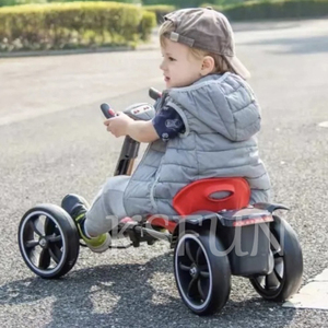 Go-Kart Elettrico Pieghevole Commerciale 12V 390W <span class=keywords><strong>per</strong></span> <span class=keywords><strong>Bambini</strong></span>, Auto Elettrica Cavalcabile con Telecomando e Luci - Product Image 2