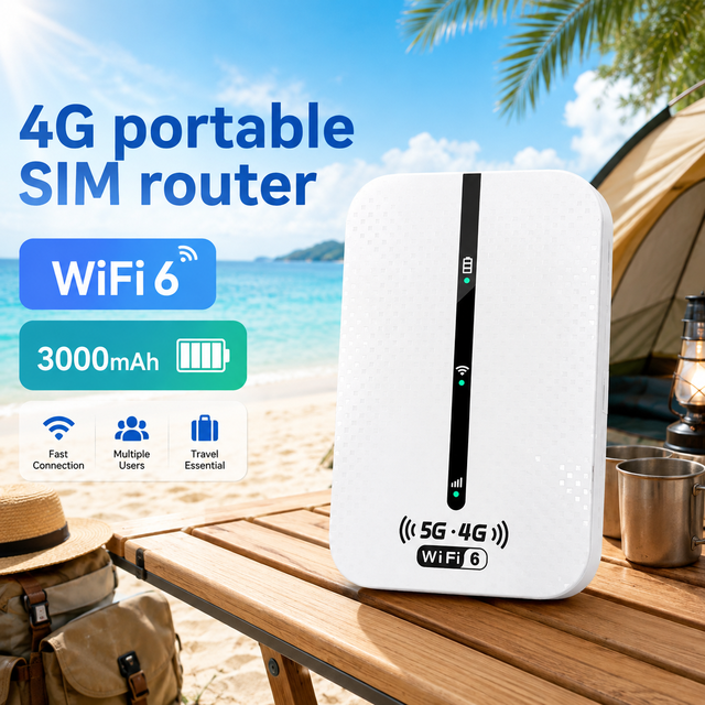 New Portable 4G LTE Router 2100mAh Type-C 2.4G Wifi MINI Pocket Wireless Mobile Hotspot 150Mbps Modem Routers with SIM Card Slot