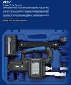 Alat HVAC Profesional VALUE, Alat Pembengkok Pipa Tanpa Kabel, Pembengkok & Pembesar Pipa Bertenaga, Termasuk Layanan Sampel - Product Image 6