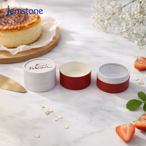 Custom Printed Recyclable Food Grade Baking Cake Dessert Kraft Paper Tube Package Luxury Cheesecake Round Cardboard Cylinder Box - Product Image 3