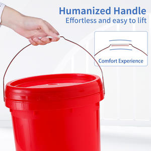 Seau en plastique personnalisé de qualité alimentaire de <span class=keywords><strong>20</strong></span> <span class=keywords><strong>litres</strong></span> grand seau à tambour de 5 gallons avec couvercle pour peinture huile lubrifiante pétrole - Product Image 5