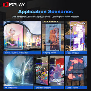 Affiche numérique LED couleur transparente avec support mural adhésif pour affichage de bienvenue en magasin, garantie 5 ans - Product Image 3