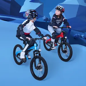 Ninebots bicicleta infantil, bicicleta esportiva azul de 18 polegadas e 2 rodas, para treinamento de 6-11 anos
