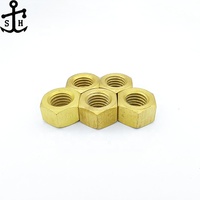 Laiton personnalisé d'usine H59 H62 cuivre Bronze écrous hexagonaux M3 M52 confiture lourde DIN934 DIN555 DIN970 ISO4032 finition polie pour l'exploitation minière