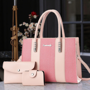 Conjunto de Bolsos de Moda de Tres Piezas, <span class=keywords><strong>Bolso</strong></span> de Hombro, <span class=keywords><strong>Bolso</strong></span> <span class=keywords><strong>Bandolera</strong></span>, Bolsos Tote de Gran Capacidad para <span class=keywords><strong>Mujer</strong></span> - Product Image 1