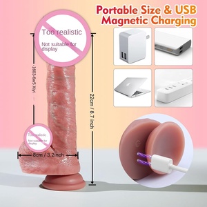 Dildo électrique télescopique à télécommande entièrement automatique, masturbateur pour orgasme féminin, modèle sexuel pour adultes MJD-008 en boîte - Product Image 2