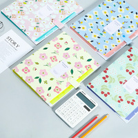 Carpeta de Archivo Tipo Acordeón con Botón a Presión y Diseño Floral, Organizador de Documentos Multicapa de PP para Exámenes y Datos