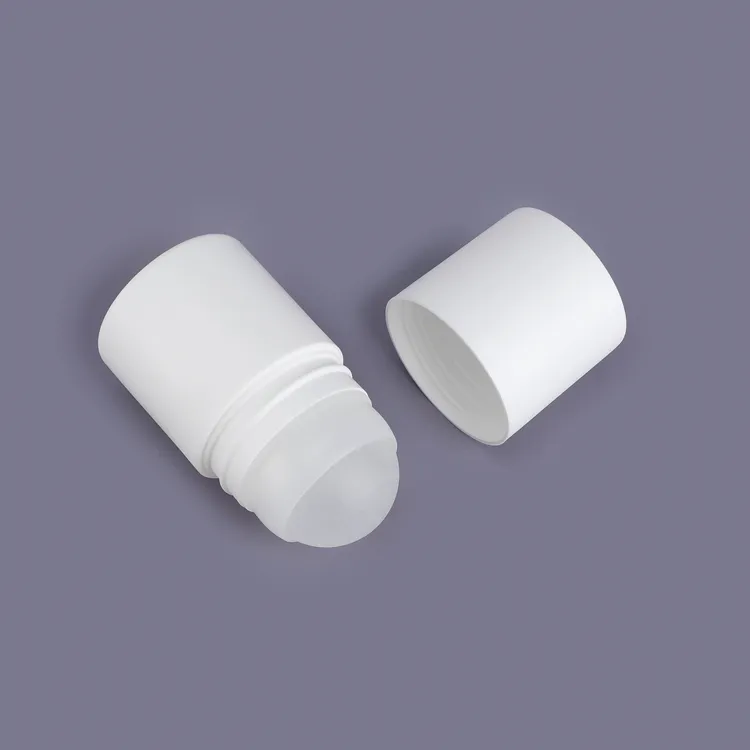 Wholesale 50ml Custom Special Design Deodorant Bottle Plastic Roll On Bottle Packaging unique roll on perfume bottles