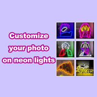 Venta al por mayor Venta caliente LED iluminación logo UV impreso 3D Anime luces de neón firmar pinturas y artes de pared