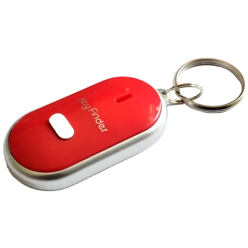Anti-Lost Key Finder Keyring Flashing Beeping Alarm Key Locator Sound Control Smart Finder With LED Whistle Women's Men's Gift