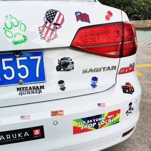 Weather Resistant Outdoor Use Custom Logo Die Cut Logo <strong>Bumper</strong> <strong>Sticker</strong> <strong>Car</strong> Decals Custom Vinyl <strong>Bumper</strong> <strong>Sticker</strong> - Product Image 2