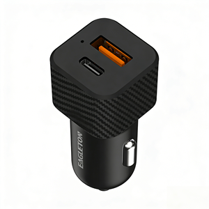 Caricabatterie da Auto a Doppia Porta USB-A + USB-C PD 25W QC 3.0, Ricarica Rapida, Compatto e Portatile per Telefoni e <span class=keywords><strong>Tablet</strong></span> - Product Image 1