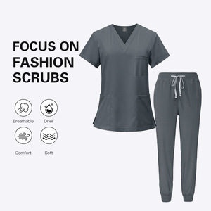 Uniforme d'infirmière médicale élégant et léger pour femmes et hommes vêtements de travail de médecin hospitalier tissu à séchage rapide tenue chirurgicale vétérinaire - Product Image 3