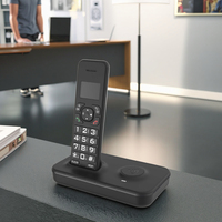 Téléphone numérique sans fil DECT à base unique pour hôtels et bureaux avec station de base à distance de télémétrie