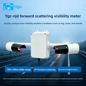 เซ็นเซอร์ตรวจวัดการมองเห็นในอุโมงค์ YGC-NJD สถานีตรวจอากาศบนทางหลวง เครื่องตรวจวัดการมองเห็นแบบกระจายแสงไปข้างหน้าสำหรับหมอกควันและปรากฏการณ์ทางอากาศ - Product Image 1