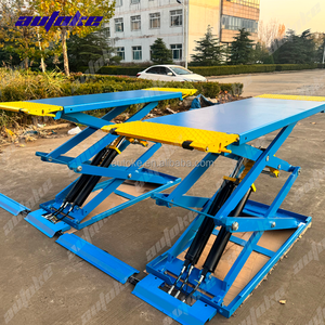 AUTOKE 3500 KG Pengangkat Mobil Model Gunting Ultra-Tipis, Produk Laris Pabrik, Bersertifikasi CE, Peralatan di Atas Tanah untuk Perbaikan Mobil - Product Image 2