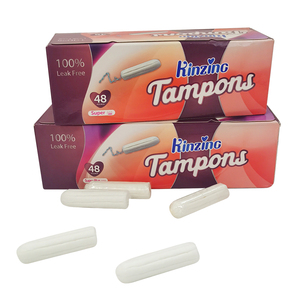 Oem Groothandel Katoen Biologisch Afbreekbaar Wegwerp Organische Vagina Katheter Tampon Applicator Tampons Voor Vrouwen - Product Image 1
