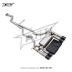 OEM Boska Exhaust System for M3/M4 F80/F82 3.0T 2014-2019 SUS304 <b>Pipes</b> 3.5inch Single Midpipe Catback Muffler with Control - Product Image 6
