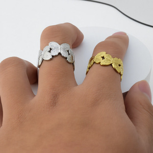 Innovative Simple Niche Design Sense Butterfly <b>Ring</b> Light Luxury Exquisite Style Women's Stainless Steel <b>Rings</b> Fashion Jewelry - Product Image 1