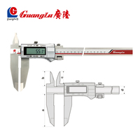 0-500mm Stainless Steel Digital Vernier Caliper Double Blade Electronic Measuring Ruler Thickness Gauge Range Finder Instrument