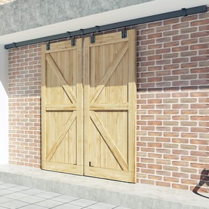 KINMADE Kit de portes coulissantes en acier noir pour l'extérieur des maisons - Product Image 5