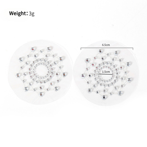 Pegatinas Corporales Reutilizables de Borlas de Cristal Plateado con Diamantes de Imitación, Kit Sexual, Disfraz para Juego de Rol, Accesorio de Lencería Sexy BDSM - Product Image 2