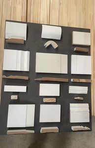 <span class=keywords><strong>Plinthes</strong></span> murales décoratives <span class=keywords><strong>en</strong></span> <span class=keywords><strong>bois</strong></span> massif MDF de conception française moderne, installation facile, résistantes à l'humidité et durables - Product Image 2