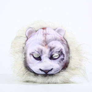 <span class=keywords><strong>Masque</strong></span> <span class=keywords><strong>de</strong></span> tête <span class=keywords><strong>de</strong></span> cheval en PVC effrayant pour costume d'Halloween, idéal pour les fêtes et les bals masqués - Product Image 1