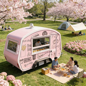 Chariot alimentaire mobile modulaire personnalisé avec système de cuisson complet pour l'exportation mondiale de la restauration de rue - Product Image 1
