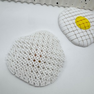 Vashine Jouets en cristal souple imprimés en 3D, figurines amusantes en forme d'œufs frits, œufs à la coque, jouets anti-stress - Product Image 5