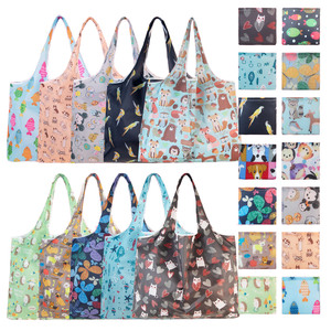 Nhiệm Vụ Nặng Nề Mở Rộng Gấp Tote Túi Lớn Tái Sử Dụng 210T Polyester Có Thể Gập Lại Hàng Tạp Hóa Mua Sắm Túi - Product Image 1