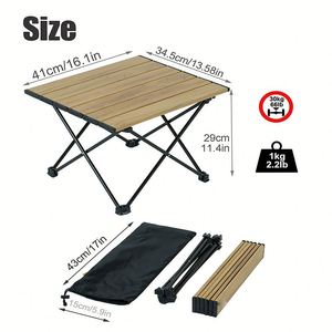 Tables pliantes d'extérieur en aluminium, pliables et portables, avec sac de transport, pour pique-nique, cuisine, plage, voyage, barbecue, vente chaude - Product Image 2