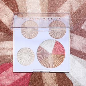 Resaltador Mineral suave de etiqueta privada de buena calidad, resistente al agua, maquillaje en polvo prensado, paleta de Resaltadores de 8 colores - Product Image 4