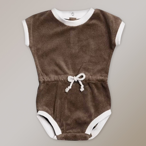 Terry <strong>Towel</strong> Rope Drawstring <strong>Onesie</strong> Bubble Romper Toddler Girls Jumpsuits Unisex Baby Boys Girls Summer Customized Logo Casual - Product Image 6