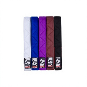 Ceinture de Jiu-Jitsu BJJ en coton durable avec broderie de logo personnalisé, ceinture d'arts martiaux en tissage perlé pour l'entraînement et la compétition, adultes et enfants - Product Image 1