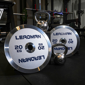 Plaques de musculation de compétition en fonte d'acier inoxydable calibrées Leadman, <span class=keywords><strong>poids</strong></span> fractionnel, logo personnalisé, durables, utilisation universelle - Product Image 2