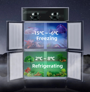 High Quality 4-Door All-Steel Stainless Steel Multi-climate Single-Temperature/Double-Temperature Commercial Fridge Refrigerator - Product Image 3