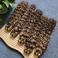 Haute qualité 100% naturel et brut # Extensions de cheveux humains brésiliens ondulés couleur ombrée P4-27, vente en gros